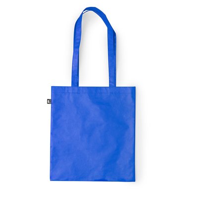 Bolsa ecológica de plástico reciclado en acabado mate Azul