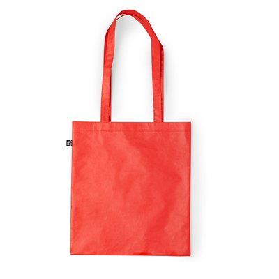 Bolsa ecológica de plástico reciclado en acabado mate Roj