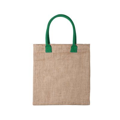 Bolsa ecológica de yute con asas reforzadas de algodón Ver