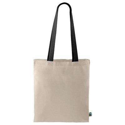 Bolsa Fairtrade asa de color Negro
