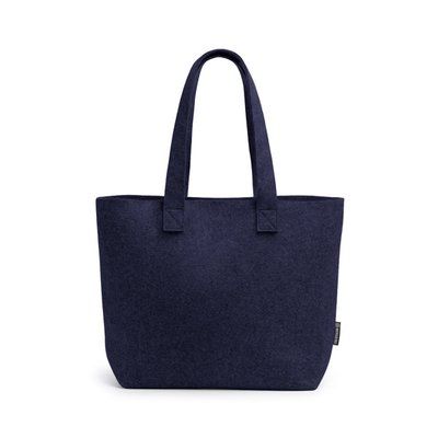 Bolsa de fieltro con asas reforzadas Marino