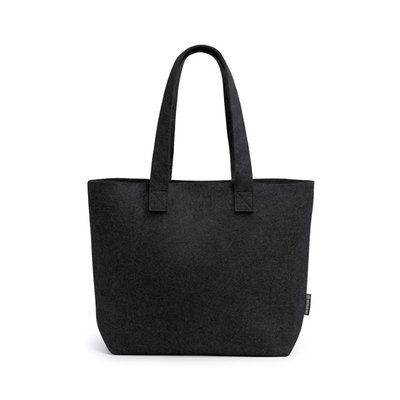 Bolsa de fieltro con asas reforzadas Negro