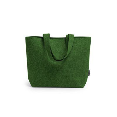 Bolsa de fieltro con asas reforzadas Verde Helecho Talla Única Adulto