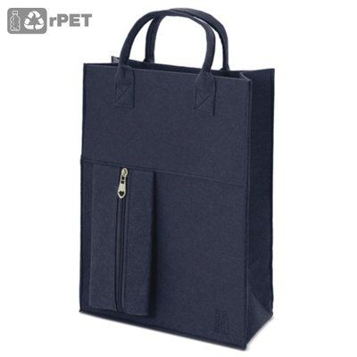 Bolsa Fieltro con Bolsillo de Cremallera MA