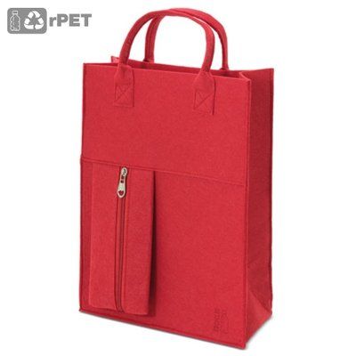 Bolsa Fieltro con Bolsillo de Cremallera RO