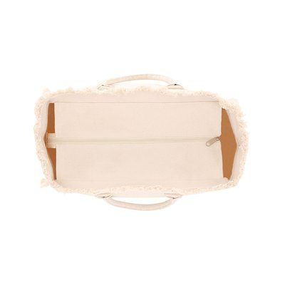 Bolsa con flecos y cremallera