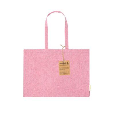 Bolsa Grande Algodón 220g/m2 con Fuelle 9Kg Rosa