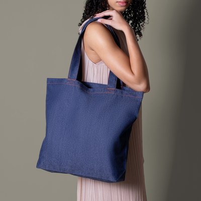 Bolsa grande en denim reciclado 280 gr/m²