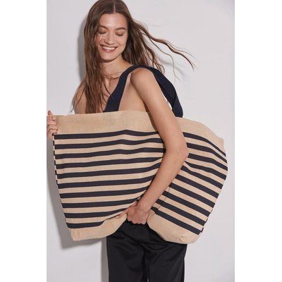 Bolsa de juco a rayas
