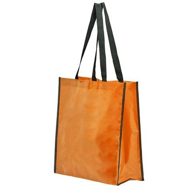 Bolsa laminada brillante 120 g/m² Naranja Talla Única Adulto