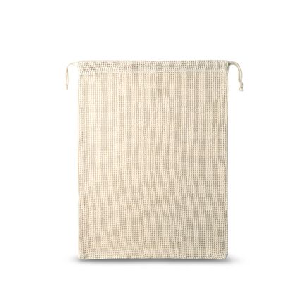 Bolsa Malla Algodón Cierre Cordón