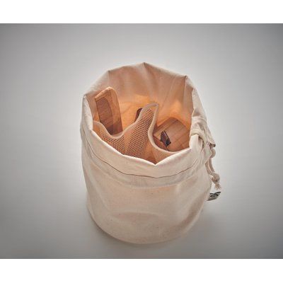 Bolsa Saco Algodón 26x17 con Compartimentos