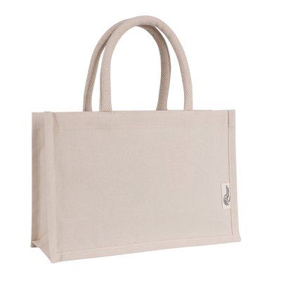 Bolsa mini de algodón reciclado 220 gr/m2 Nat
