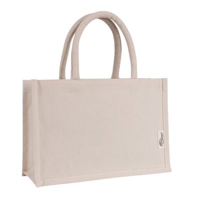 Bolsa mini de algodón reciclado 220 gr/m2 Natural