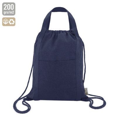 Bolsa Mochila Algodón con Bolsillo Ma