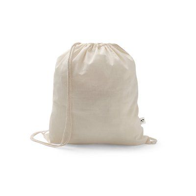 Bolsa mochila de algodón y poliéster