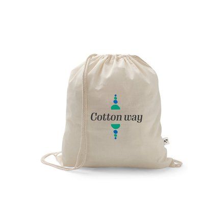 Bolsa mochila de algodón y poliéster