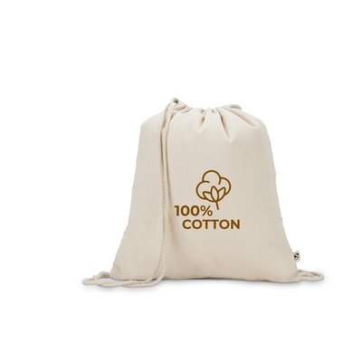 Bolsa mochila algodón reciclado 180 g/m²