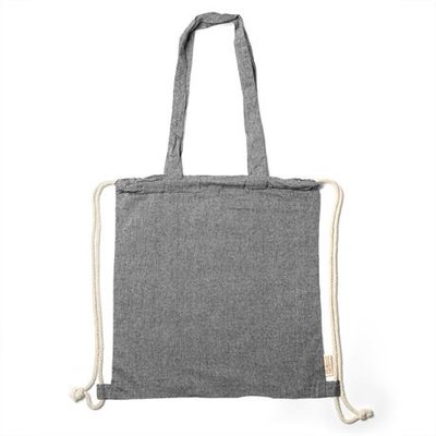 Bolsa mochila algodón reciclado con cordones