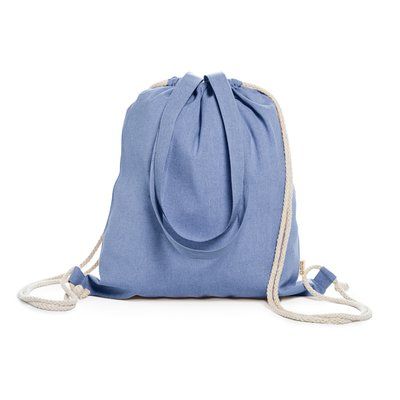 Bolsa mochila algodón reciclado con cordones