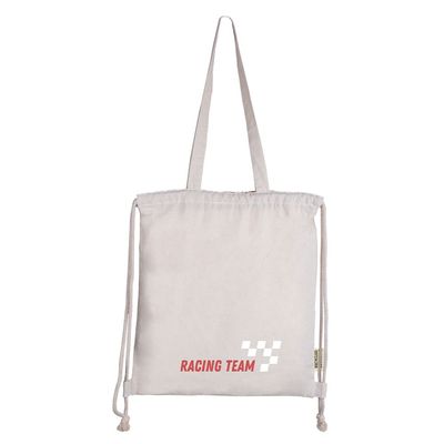 Bolsa mochila de algodón reciclado