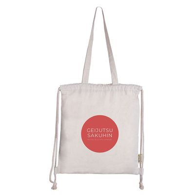 Bolsa mochila de algodón reciclado