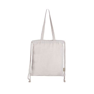 Bolsa mochila de algodón reciclado