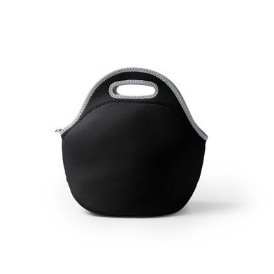 Bolsa nevera de neopreno con cremallera Negro Talla Única Adulto