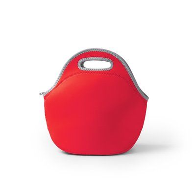 Bolsa nevera de neopreno con cremallera Rojo Talla Única Adulto