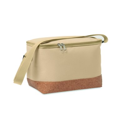 Bolsa nevera RPET y corcho Kaki