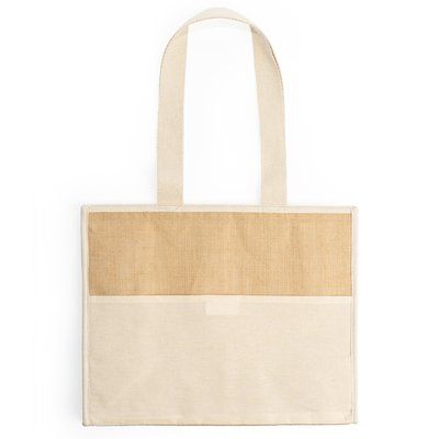 Bolsa nevera de yute laminado Crudo