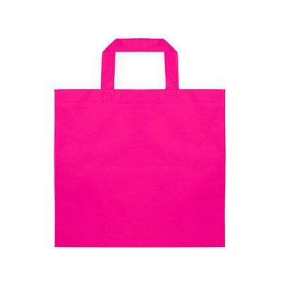 Bolsa non-woven 80g/m² con asas cortas Fucsia Talla Única Adulto