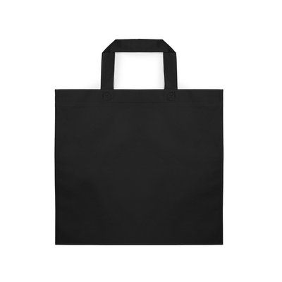 Bolsa non-woven 80g/m² con asas cortas Negro Talla Única Adulto