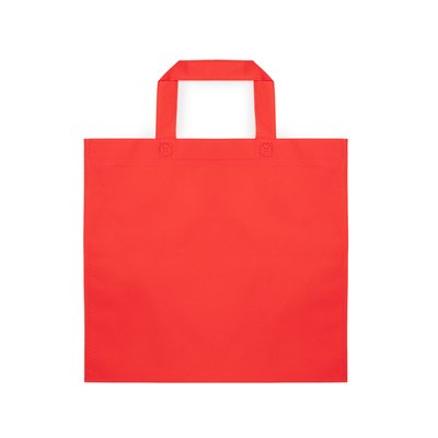 Bolsa non-woven 80g/m² con asas cortas Rojo