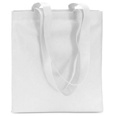 Bolsa non-woven de asas largas Blanco