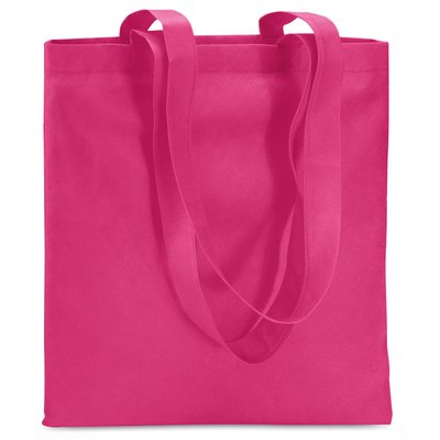 Bolsa non-woven de asas largas Fucsia