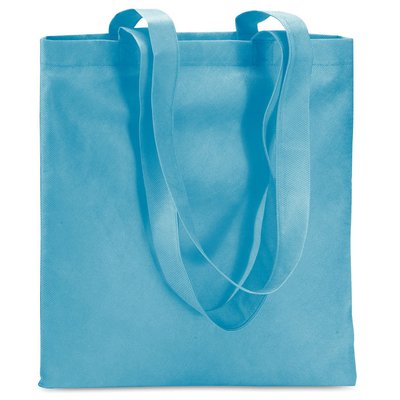 Bolsa non-woven de asas largas Turquesa