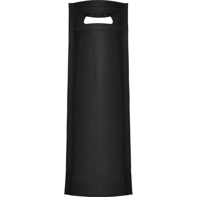 Bolsa non woven para botellas Negro 17x40x10cm