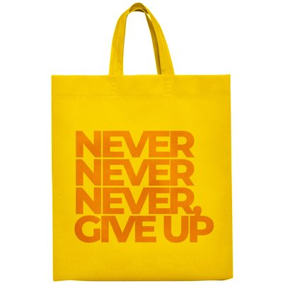 Bolsa non woven con fuelle y asa corta