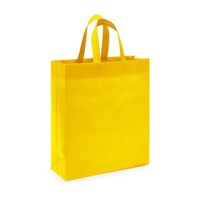 Bolsa non woven con fuelle y asa corta
