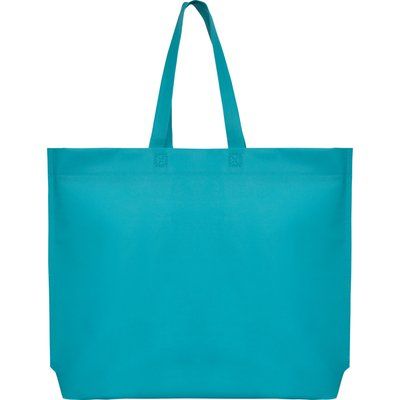 Bolsa non woven con fuelle termosellada Aguamarina 54x40x10cm