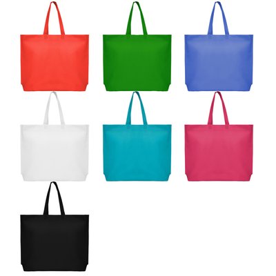 Bolsa non woven con fuelle termosellada