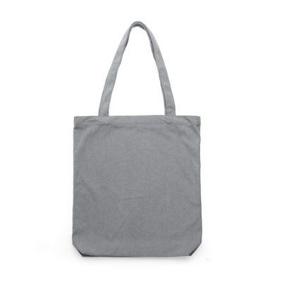 Bolsa de pana con asas de 60 cm Gris Talla Única Adulto