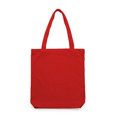 Bolsa de pana con asas de 60 cm Rojo Talla Única Adulto