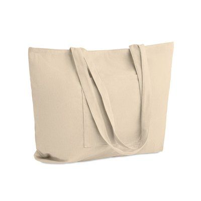 Bolsa de pana con cremallera 220 gr/m² Beig