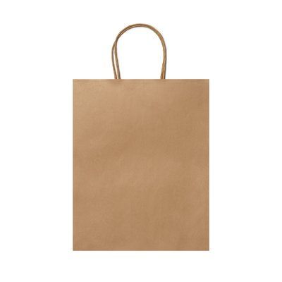 Bolsa de papel 110g con asas rizadas Crudo Talla Única Adulto