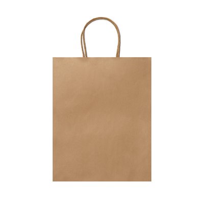 Bolsa de papel 110g con asas rizadas Crudo