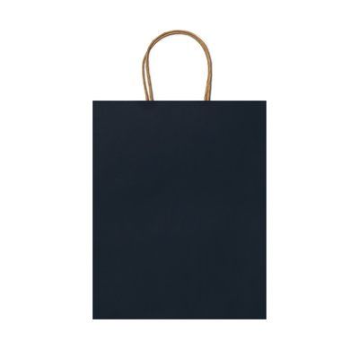 Bolsa de papel 110g con asas rizadas Marino Talla Única Adulto