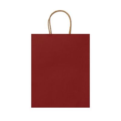 Bolsa de papel 110g con asas rizadas Rojo Talla Única Adulto