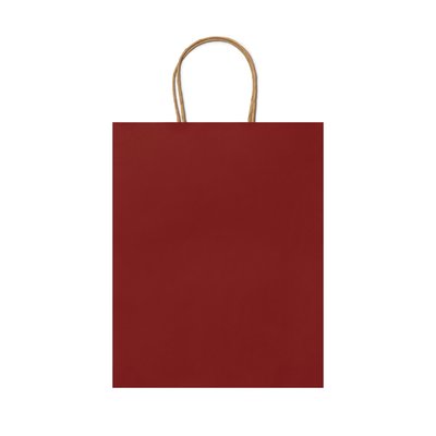 Bolsa de papel 110g con asas rizadas Rojo